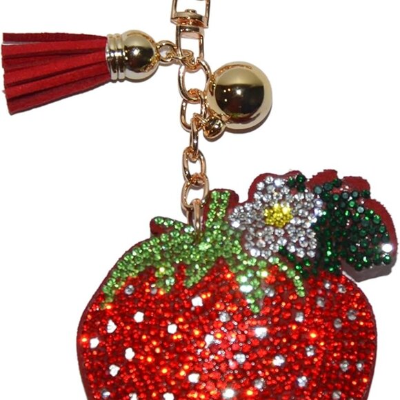 Bling Keychain Accessories for Women, Rhinestone & Cute Purse Charms for Handbag - Picture 1 of 7